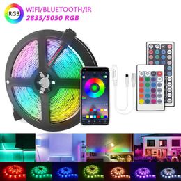 LED Strips 12 Volt Ice Tape 5050 Rgb Strip For Kitchen 18/30/60 Leds/M Colourful Children Into The Room Lighting Waterproof Led Light Ribbon P230315