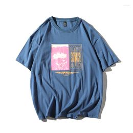 Men's T Shirts Harajuku Daisy Graffiti Print Tshirts Hip Hop Mens Summer Streetwear Tees Fashion Casual Short Sleeve Tops Male Men Plus