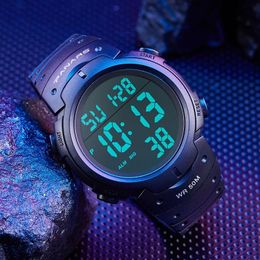 Wristwatches SYNOKE Outdoor Sport Watch Men Big Dial Multifunction Digital For 50m Waterproof Watches Alarm Clock Reloj Hombre 1251