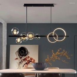 Chandeliers Chandelier LED Black Pendant For Home Kitchen Indoor Lighting Fixture Living Room Modern Hanging Ceiling Lamp