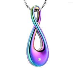 Pendant Necklaces Infinity Love Cremation Jewellery For Ashes Human Pet Stainless Steel Keepsake Urn Necklace