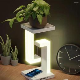 Table Lamps Wireless Charging Lamp For Smartphone Romantic Ornament Creativity Luxury Decor Desk Eye Protection Led Night Light