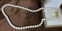 Chains Classic 8-8.5mm South Sea White Pearl Necklace 18inch For Women 925 Sterling Silver