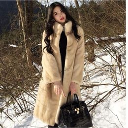 Women's Fur & Faux Autumn Woman Winter Coats Female Thick Coat Ladies Solid Oversized Teddy Jacket Casual Plush Long Outwear A140