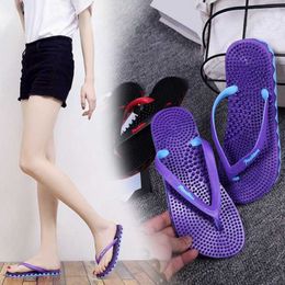 Slippers New summer outdoor non-slip women's flip flops massage home ladies slippers Z0317