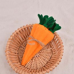 Decorative Flowers Spring Happy Easter Carrots Pendant Home Decor Ornaments Room Garden Party Hanging Decoration Non Woven Kids Toys Gift