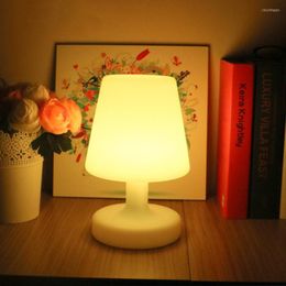 Table Lamps BEIAIDI 16Colors RGB LED Restaurant Bar Lamp Remote Control Cordless Desk Cafe El KTV Atmosphere Night Light