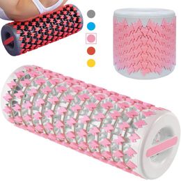 Accessories Hollow Core Foldable Foam Roller Massage 3D Dots Muscle Relax Column Trigger Point Exercise Fitness Yoga