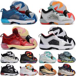 37s 37s low Womens Mens basketball shoes Bred Till Dawn Siren Red Black White Purple Blue Undefeated Rui Hachimura Flight Jacket sneakers tennis Size 36-46