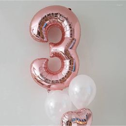 Party Decoration 32inch Number Balloon Blue Black Red Gold Silver Foil Balloons Baby Shower Happy Birthday Wedding Globos