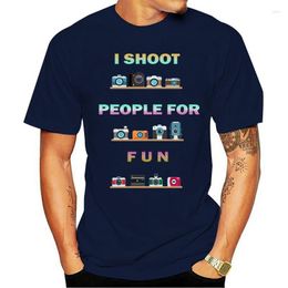 Men's T Shirts I Shoot People For Fun Mens Tee Po Camera Spoof Fashion Men Hip Hop 3D Print Novelty