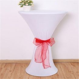 Table Cloth High Top Cocktail Cover Spandex Lycra Wedding Party Covers Round For Folding Tables 2023