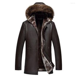 Men's Leather & Faux Sheep Mens Clothing Genuine Natural Coat Winter Parka Real Fur Long Plush Thick Oversize Sheepskin Jackets For