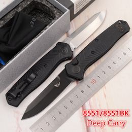 Bechmade Mediator 8551 / 8551BK Folding Knife Mark S90V Blade G10 Handle Camping Kitchen Hunt Tactical Pocket Outdoor Auto EDC Tool