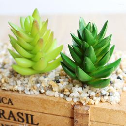 Decorative Flowers 4.5x7cm 1pc Artificial Plants Creative Home Garden Decoration Succulent Fake Bonsai Suculentas