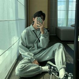 Men's Suits 2023 Autumn And Winter Men Thickening Suit Korean Version Sports Leisure Sweater Pants Boutique Clothing