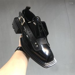 Dress Shoes Fashion Designer Man Shoe Waterproof Men Black Buckle Men's Chunky Boot