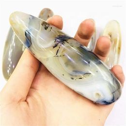 Decorative Figurines MOKAGY 100MM-120MM Natural Polished Agate Quartz Crystal Massage Wand For Healing 1pc