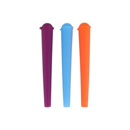 Smoking Colourful Plastic Pen Style Portable Dry Herb Tobacco Preroll Rolling Roller Cigarette Cigar Holder Stash Case Cone Horn Storage Box Tube