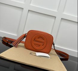 10A Designer Soho Disco Tasche Schulter 374360 Kamera Originalqualität Kalbsleder Quaste Umhängetaschen Marmont Totes Luxus Damen Geldbörse Handtaschen kommen StaubbeutelBox