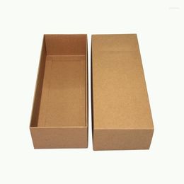 Gift Wrap Kraft Paper Drawer Type Box Men Bowtie Necktie Packaging Boxes 14x7x3cm 50pcs