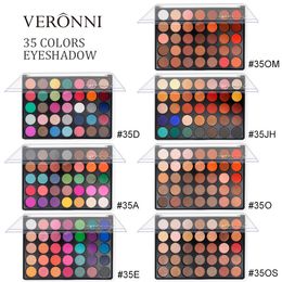 VERONNI 35 Colour Shimmer Matte Eyeshadow Palette Glitter Eye Shadow Waterproof Long Lasting Make Up Pallet Nude Shimmer Radiant Eyeshadow