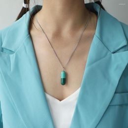 Pendant Necklaces Chic Resin Necklace Girl Sweater Chain Unisex Men Women Fashion Jewellery Choker Gift