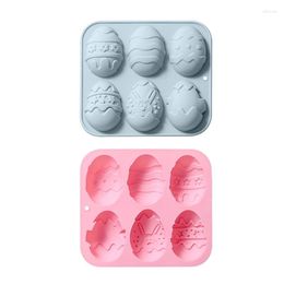 Baking Moulds P82E 6Holes Easter Series Cake Mousse Pastry Decorating Tool Dessert Moulds Chocolate Mould For Kitchen