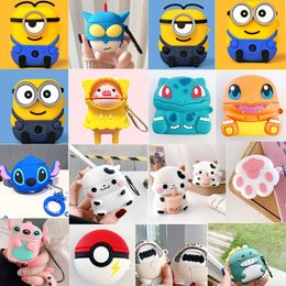 Headset Accessories 3D Cover for Apple AirPods 1 2 3 Pro Pro2 Case Cute Cartoon Earphone Protective Case Earphones