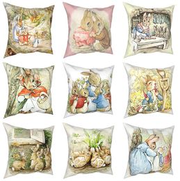 Pillow Cute Cartoon Pillowcase Cover Decorative Fairy Tale Animal Nursery Children Case Home 40X40cm