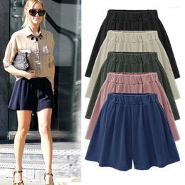 Women's Shorts 2023 Big Yards Wide Leg Pants Female Student Summer Tall Waist Culottes Fertiliser Increasing Casual