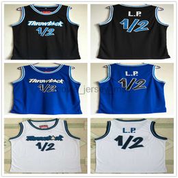 NCAA Basketball Jerseys College #1/2 L.P. Jersey Anfernee Penny Hardaway Lil White Shirts Black Blue Shirt