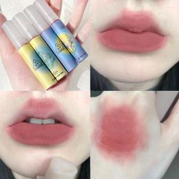 Lip Gloss ELECOOL Liquid Lipstick Matte Pink Cosmetic Waterproof Glaze Non-stick Cup Long Lasting Tint Korean Makeup