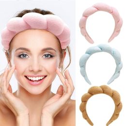 New Fashion Women's Hair Accessories Wide Side Turban Twining Sponge Hairband Face Washing Headwear Adult Turban