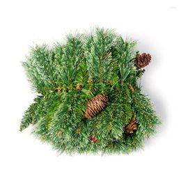 Decorative Flowers Christmas Rattan Garland Tree Pine Cone Hanging Fireplace Cane Home Garden Decor 2023