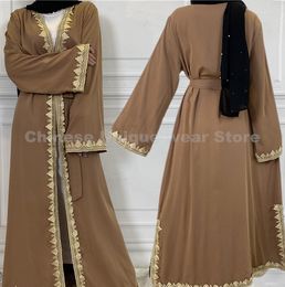 Ethnic Clothing Women African Abayas Turkey Kaftan Embroidery Muslim Prayer Cardigan Clothes Pure Caftan Evening Middle East Dress Islamic