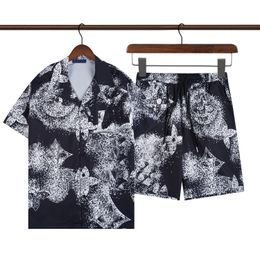 2023 mans tracksuits Luxury Designer Shirts Mens Fashion Geometric print bowling shirt Hawaii Floral Casual Shirts Men Slim Fit Short Sleeve Variety