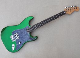 6 Strings Shining Green Electric Guitar with Humbucker Rosewood Fretboard Can be Customized as Request