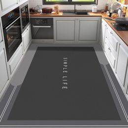 Carpet Kitchen Oil-proof Waterproof PVC Leather Floor Mat Home Living Room Scrubable Nordic Style Non-slip Sofa Coffee Table Rug 230320