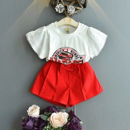Clothing Sets Toddler Kids Baby Girls Floral T short Shirt Shorts Summer 2 PCS Infant Girl Clothes Fashion Casual Children s 230317