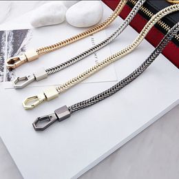 Bag Parts Accessories Chain DIY GoldSilverGun Black Strap 6mm Replacement Purse Shoulder Straps Small Handbag Handle 230320