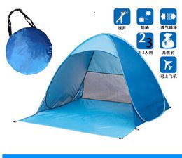 Tents and Shelters Quick Automatic Opening beach tent sun shelter UVprotective tent shade lightwight pop up open for outdoor camping fishing 230320