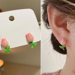 Flower Zircon Stud Earrings For Women Leaves Geometric Rhinestone Earring Girl Party Birthday Christmas Jewelry Gifts