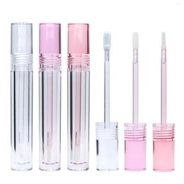 Storage Bottles 5Pcs Round Plastic Lip Gloss Tube Refillable Eyeliner Bottle Reusable Sample Container For Lipstick Cosmetic Accessories