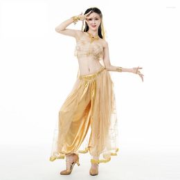 Stage Wear Dance Halloween Party Performance Belly Pants Top Veils Headwear Festival Arabian Princess Costumes