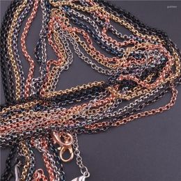 Chains Flat Cross Link Chain Necklaces Fit Bracelet Findings Long For Jewelry Making Supplies