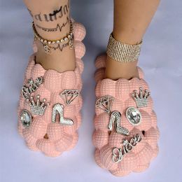 Slippers selling personalized bubble slide fashion summer home massage sandals men and women flip sandals 230404