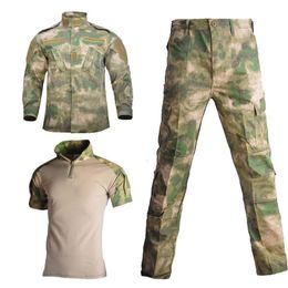 Men's Tracksuits PantsCoats Combat Uniform Shirts Multicam Hunting Clothes Camo Suit Safari Military Clothing Tracksuits Tactical Shirt 230320