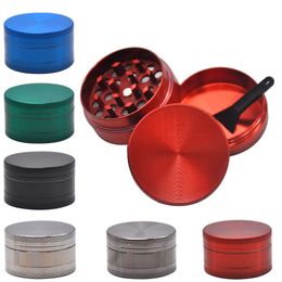 40mm Tobacco Grinders smoke accessroy metal zinc alloy crusher herb grinder 3 parts cnc teeth Philtre net dry herb vaporizer pipe smoking accessories