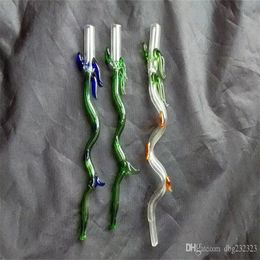Hookahs Dragon whisker glass bongs accessories Glass Smoking Pipes colorful mini multi-colors Hand